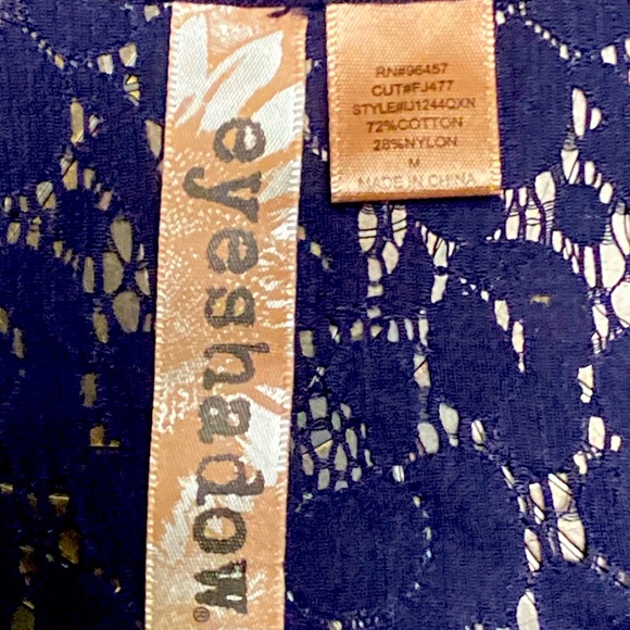 Eyeshadow Sexy and Sassy Sheer Dressy Tank Top Size M - Picture 6 of 8